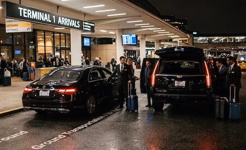 Airport sedan and SUV chauffeur service